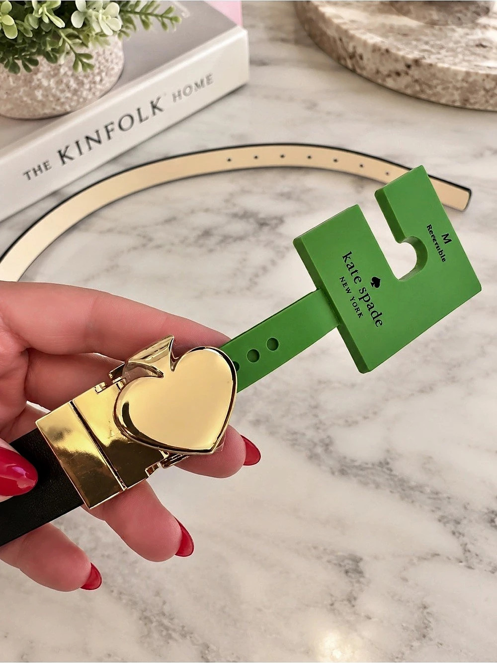 Kate Spade Belt Black and Gold